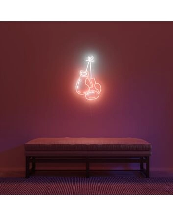 Boxing Gloves Neon Sign
