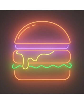 Burger V2 Neon Sign