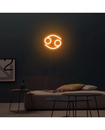 Cancer Zodiac Neon Sign