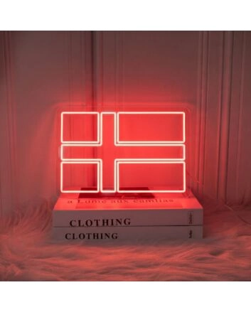 Denmark Flag Neon Sign