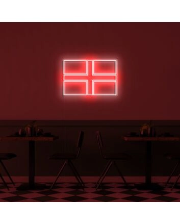 England Flag Neon Sign