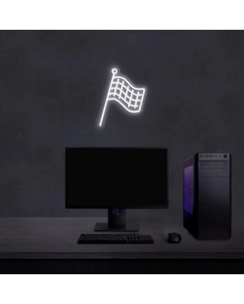Finish Flag Neon Sign