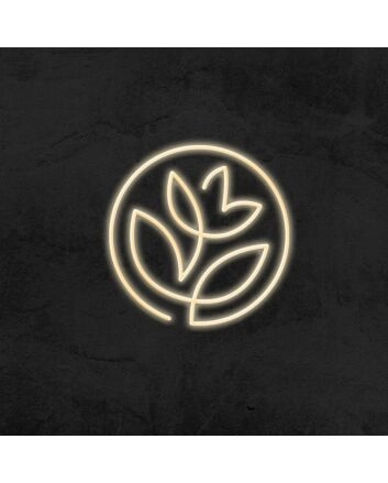 Flower Symbol Neon Sign