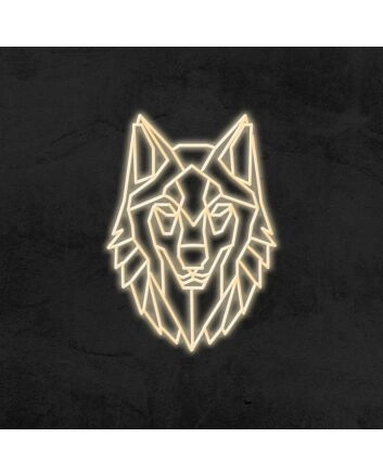 Geo Wolf Neon Sign