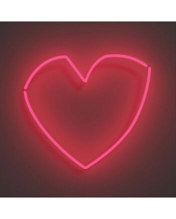 Geometric Heart Neon Sign