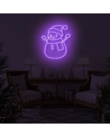 Snowman LED Sign