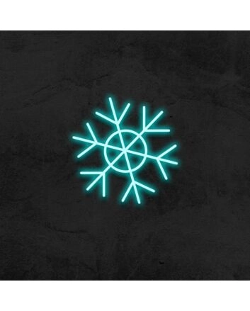 Ice Flake Neon Sign