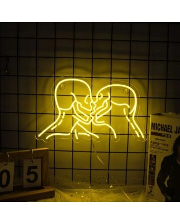 Kissing Skulls Neon Sign