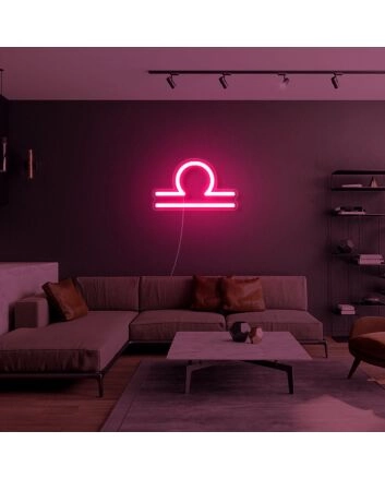Libra Zodiac Neon Sign