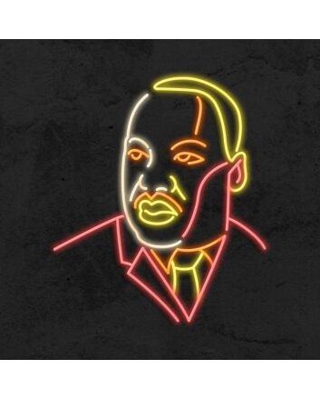 Martin Luther King Mlk Neon Sign