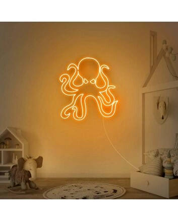 Octopus Neon Sign