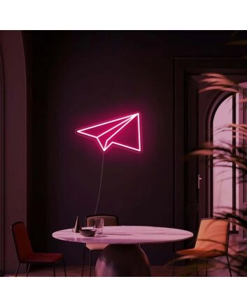 Paper Plane Neon Sign