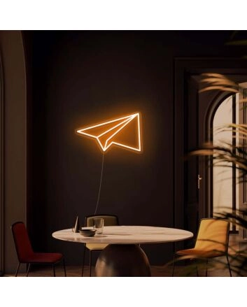 Paper Plane Neon Sign