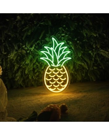 Pineapple Tropical Summer Plant Neon Sign