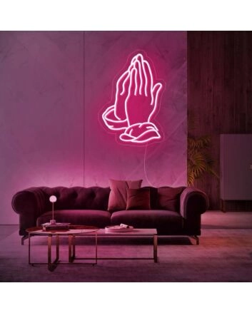 Prayer Hands Neon Sign