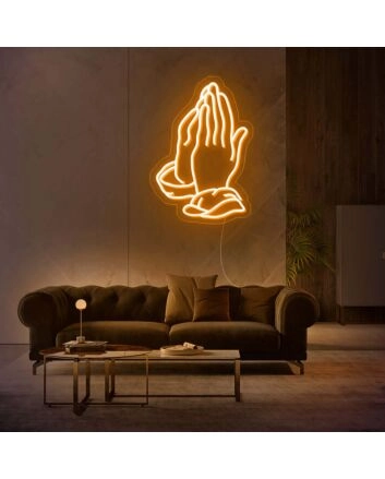Prayer Hands Neon Sign