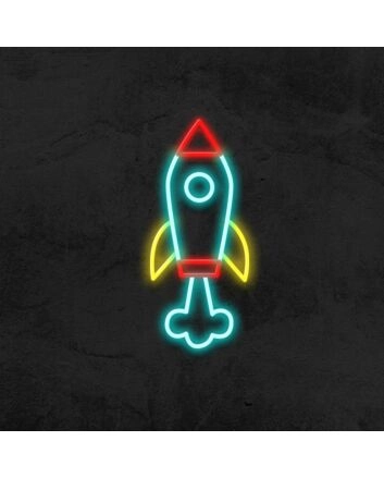 Rocket Neon Sign
