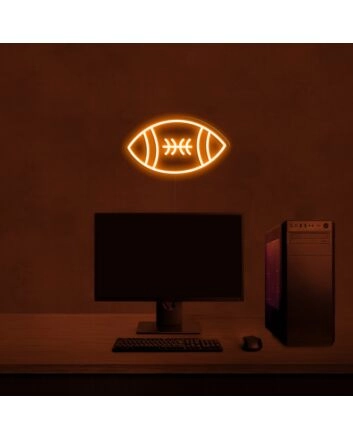 Rugby Ball Neon Sign