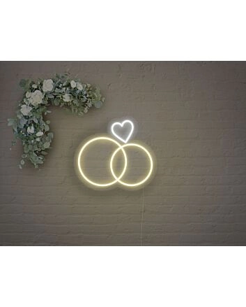 Wedding Rings Neon Sign