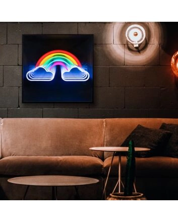 Rainbow Infinity Mirror Neon Sign