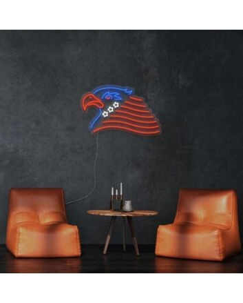 American National Eagle 4th of July Neon Sign