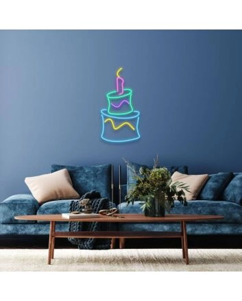Birthday Cake Neon Sign