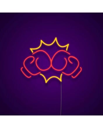 Boxing Punch Neon Sign