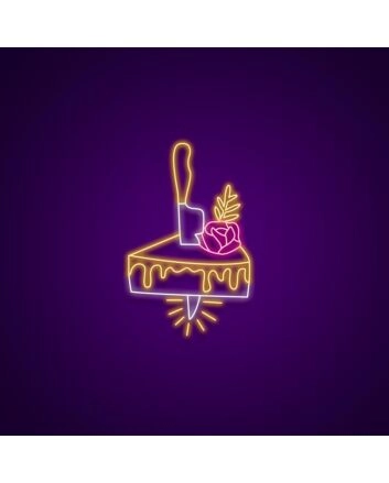 Cake Neon Custom Sign