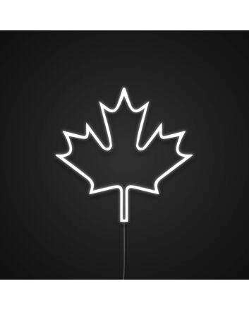 Canada Flag Maple Leaf Neon Sign