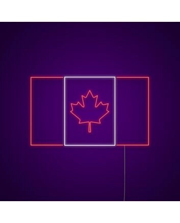 Canada Flag Neon Sign