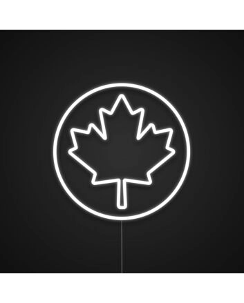 Canadian Maple Leaf Canada Day Neon Sign