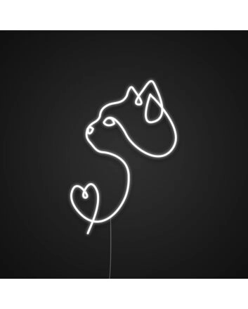 Cat Silhouette Neon Sign