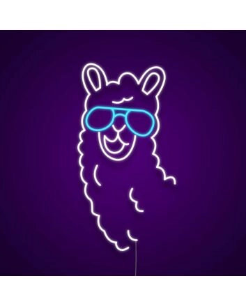 Cool Llama Neon Sign