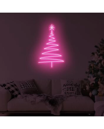Christmas Long Tree LED Neon Sign