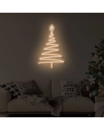 Christmas Long Tree LED Neon Sign
