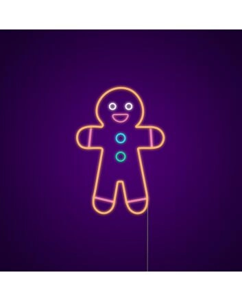 Gingerbread Man Neon Sign