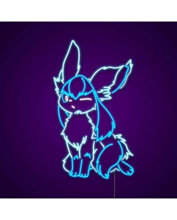 Glaceon Wink Neon Sign
