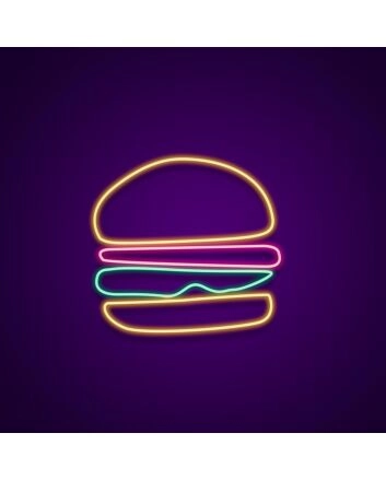 Hamburger Neon Sign