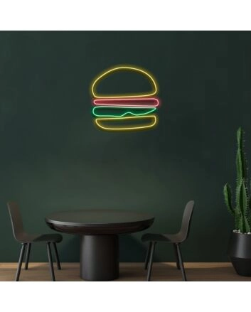 Hamburger Neon Sign