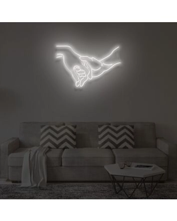 &quot;HOLD MY HAND&quot; LED Neon Sign