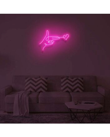 LOVE GUN" LED Neon Sign