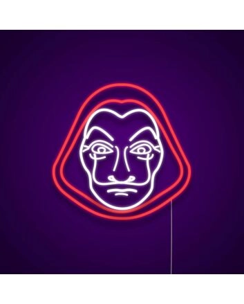 Money Heist Mask Neon Sign