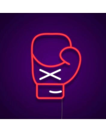 Punch Above Boxer Glove Neon Sign