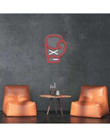 Punch Above Boxer Glove Neon Sign