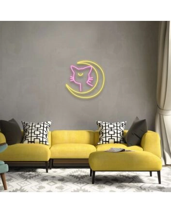 Sailor Moon Luna Neon Sign