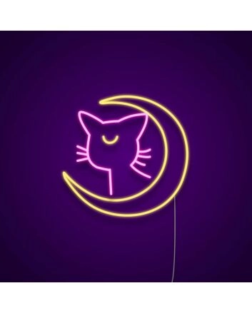 Sailor Moon Luna Neon Sign