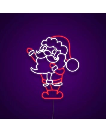 Santa Neon Sign