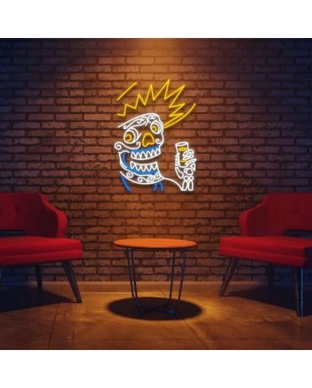 Skull Halloween Custom Neon Sign