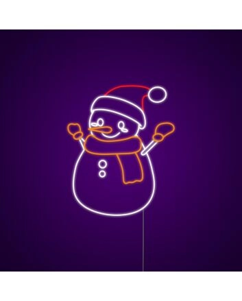 Snowman Neon Sign