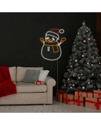 Snowman Neon Sign